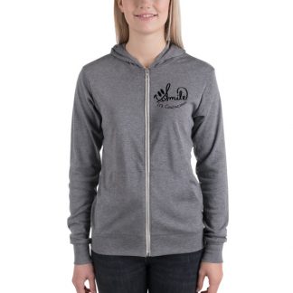 Smile It's Contagious - Unisex Zip Hoodie