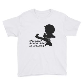 Warning, Black Belt in Training! - Youth T-Shirt