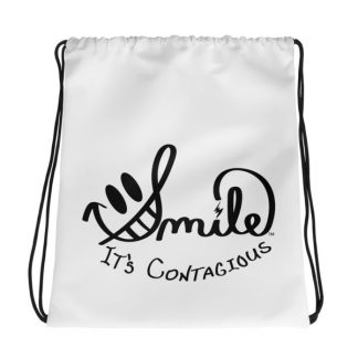 Smile It's Contagious - Drawstring bag