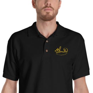 Smile It's Contagious - Embroidered Polo Shirt