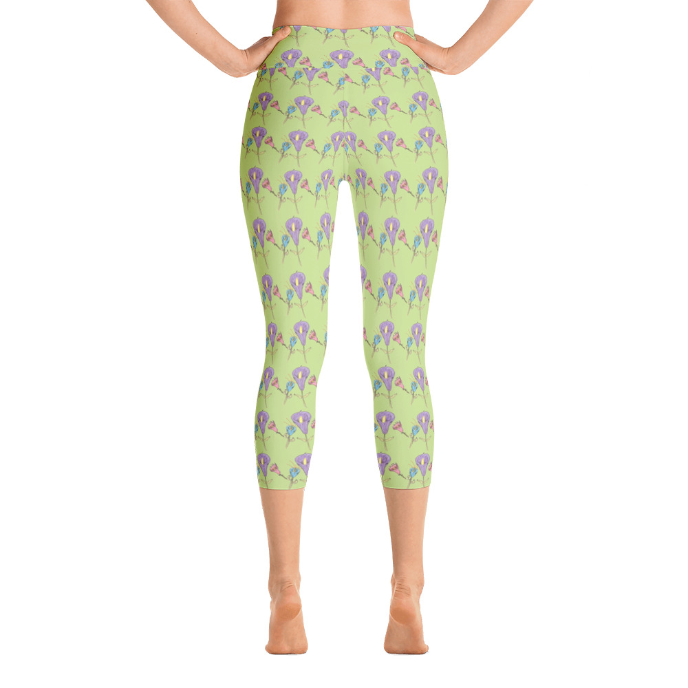 Linear Lily - Yoga Capri Leggings - Image 4