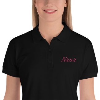 Grandparent Nana - Embroidered Women's Polo Shirt
