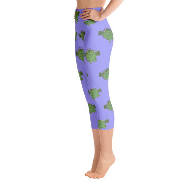 Green Monster - Yoga Capri Leggings - Image 2