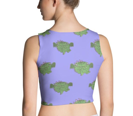 Green Monster - Sport Crop Tank - Image 2