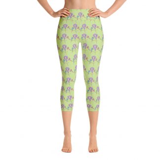 Linear Lily - Yoga Capri Leggings