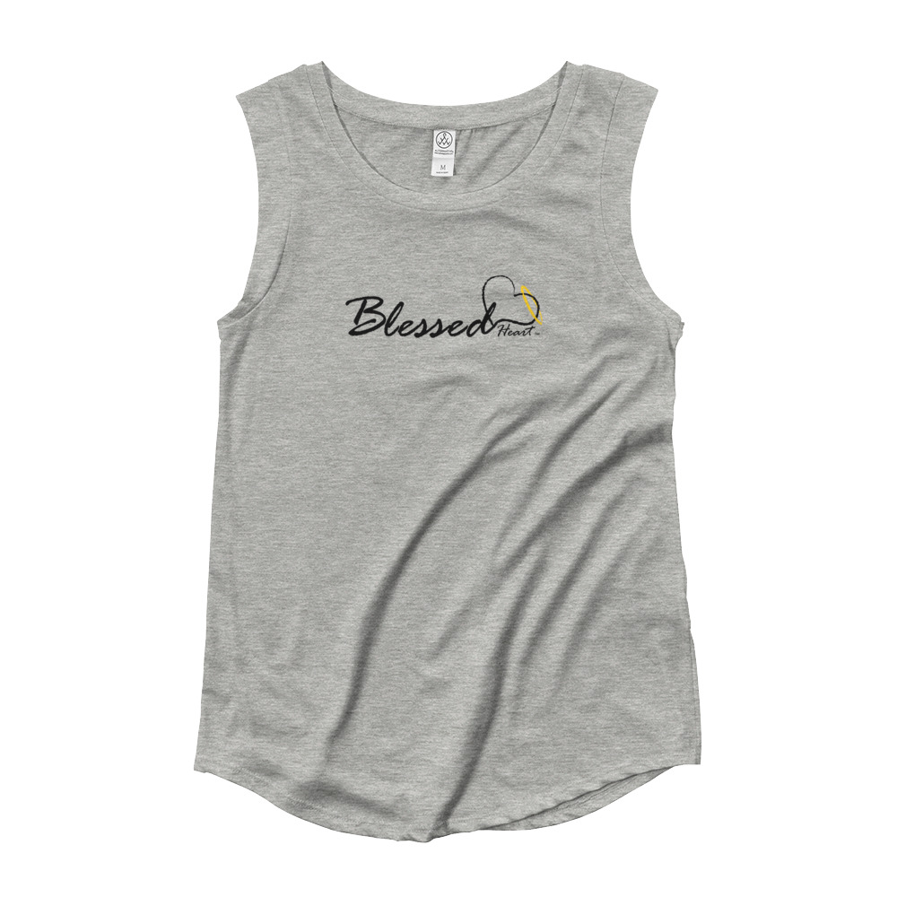Blessed - Ladies’ Cap Sleeve T - Image 2