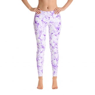 Marble Purple - Leggings