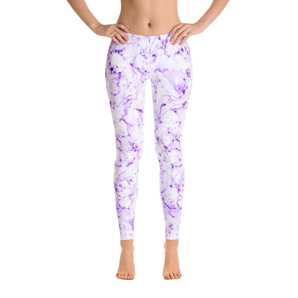 Marble Purple - Leggings