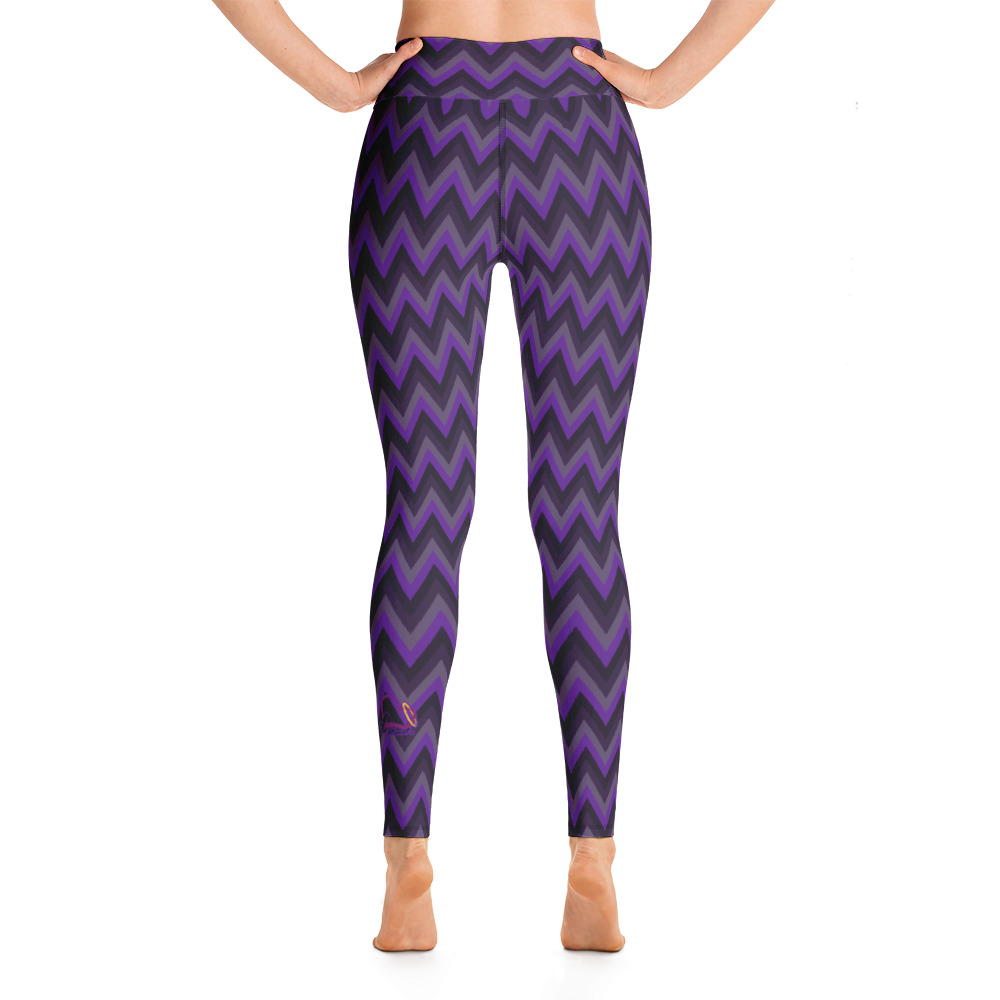 Blessed Heart Chevron - Yoga Leggings - Image 5