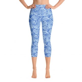 Slate Swirl - Yoga Capri Leggings
