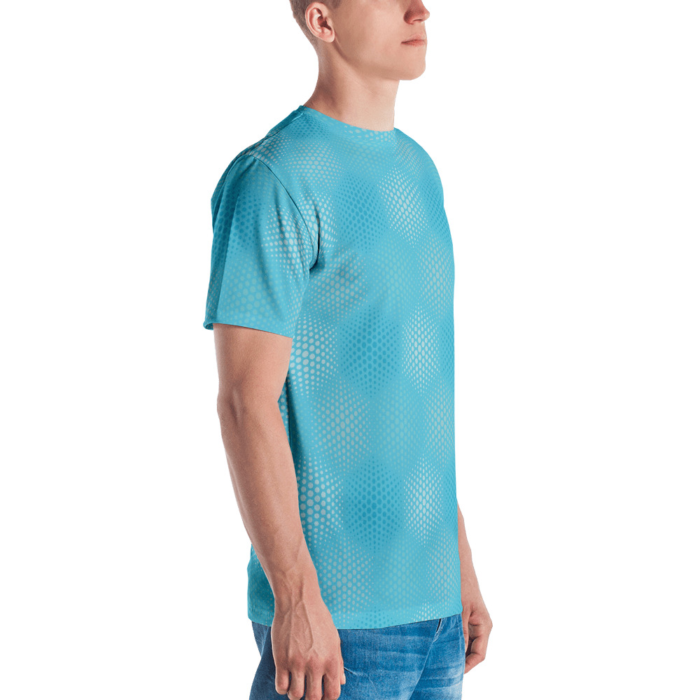 Hex Turquoise - Men's T-shirt - Image 3