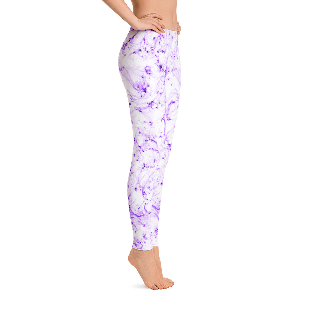 Marble Purple - Leggings - Image 4