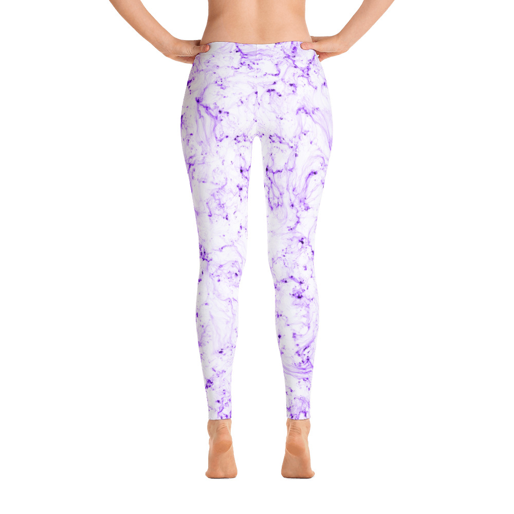 Marble Purple - Leggings - Image 2
