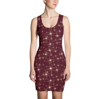 Maroon Sparkles - Dress