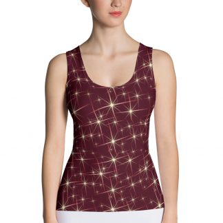 Maroon Sparkles - Sport Tank Top