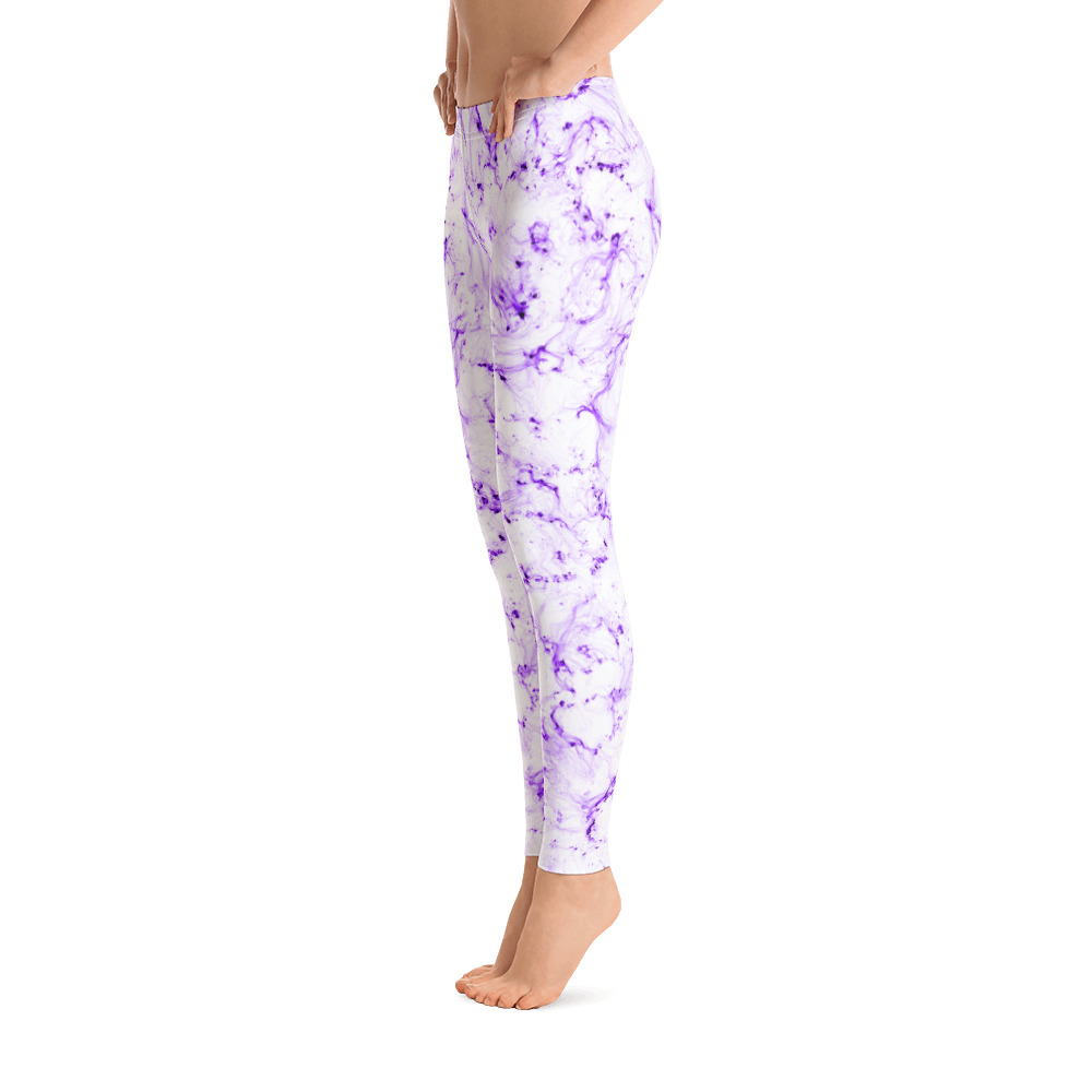 Marble Purple - Leggings - Image 3