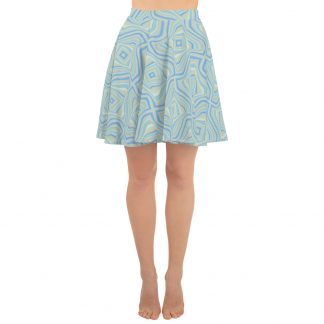 Psychedelic Squares - Skater Skirt