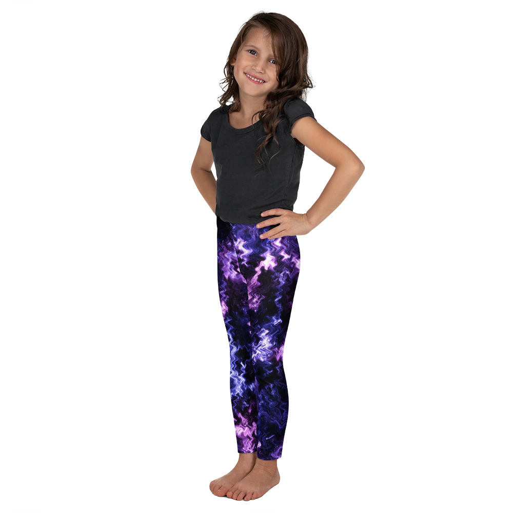 Purple Electirc - Kid's Leggings - Image 3