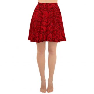 Party Red - Skater Skirt