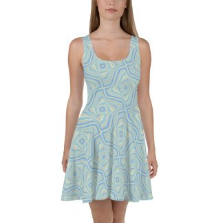Psychedelic Squares - Skater Dress