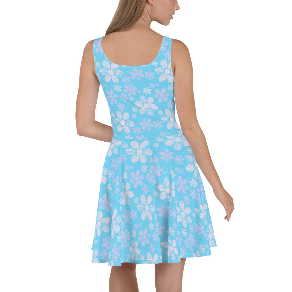 Dainty Flower Blue - Skater Dress - Image 2