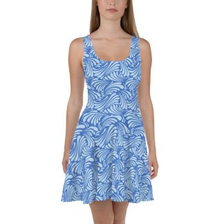 Slate Swirl - Skater Dress