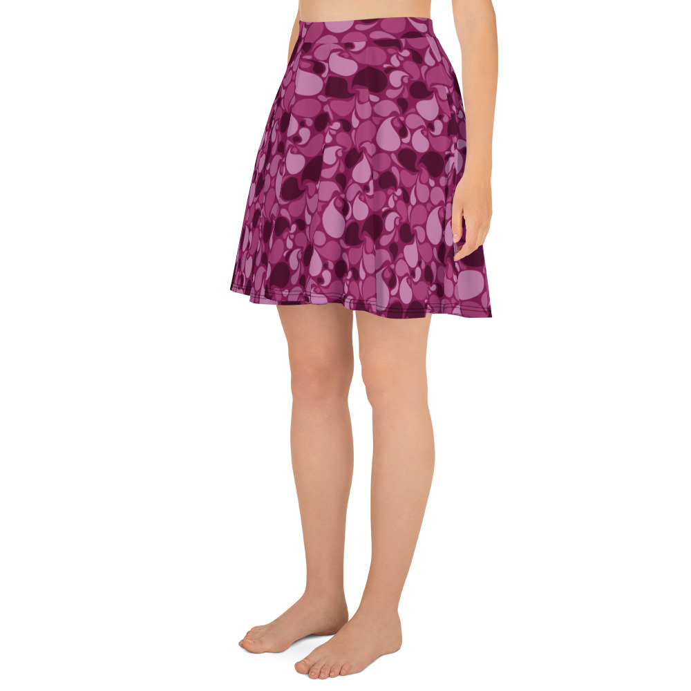 Pink Splash - Skater Skirt - Image 3