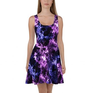 Purple Electric - Skater Dress