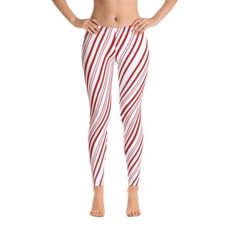 Candy Cane Ribbon - Leggings