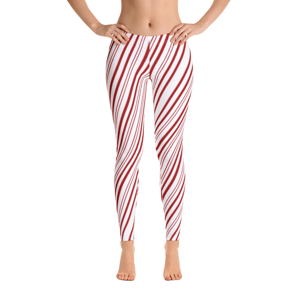 Candy Cane Ribbon - Leggings
