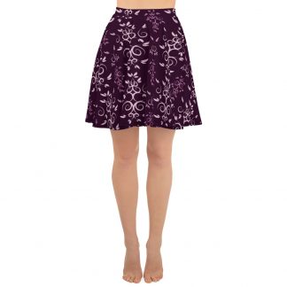 Swirly Leaf - Skater Skirt