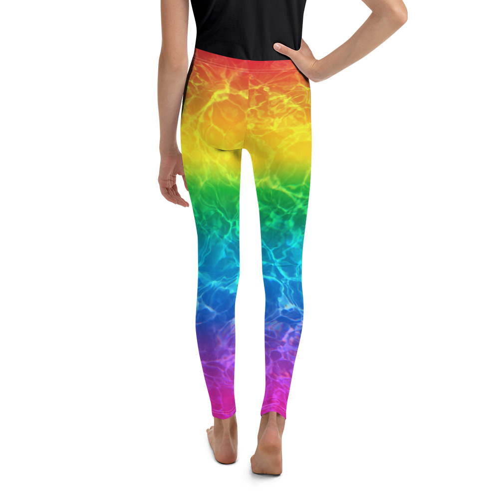 Rainbow Splash - Youth Leggings - Image 2