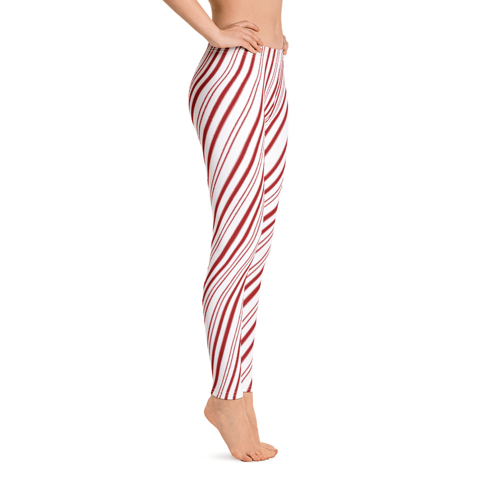 Candy Cane Ribbon - Leggings - Image 4
