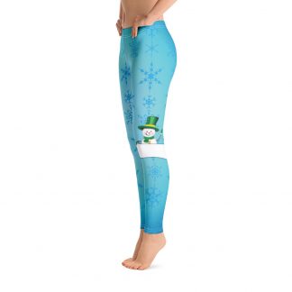 Snowman Greeting - Leggings