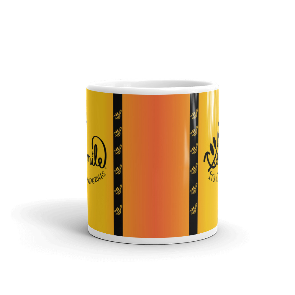 Smile It’s Contagious Orange - Mug - Image 2