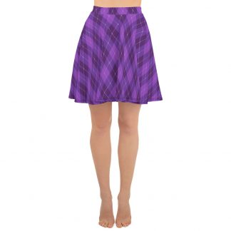 Purple Plaid - Skater Skirt